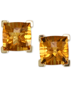 image of Effy Citrine (4-1/5 ct. t.w.) Stud Earrings in 14k Gold