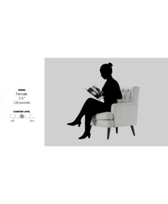 Elle D&eacute;cor Celeste Tufted Velvet Accent Chair