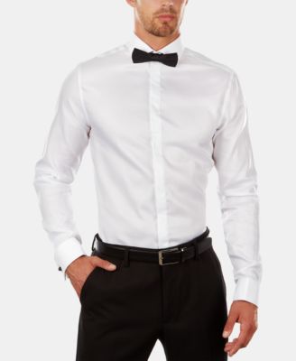 calvin klein white slim fit dress shirt