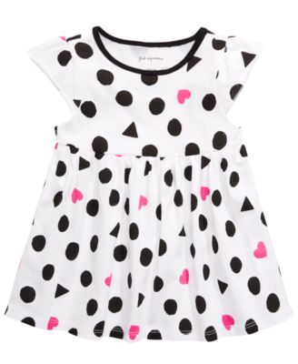 First Impressions Baby Girls Cotton Animal Print Tunic White Size 24 Months