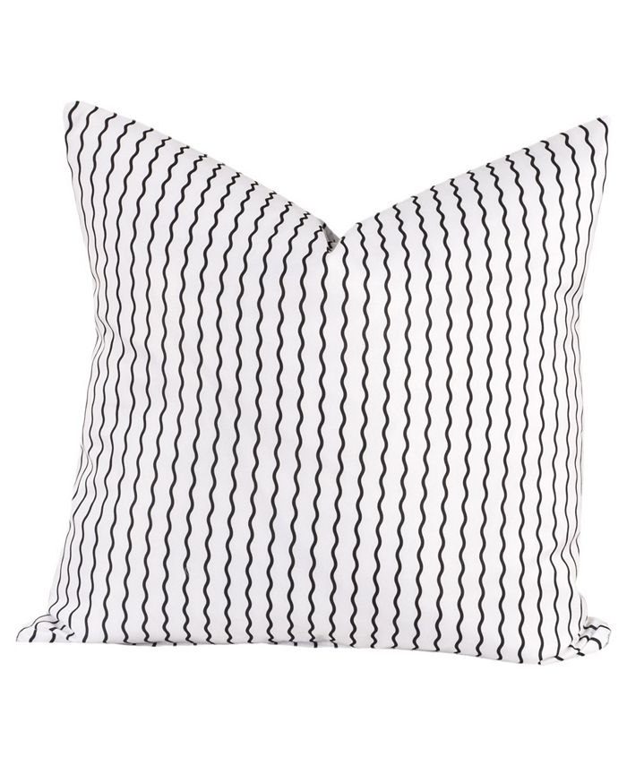 Crayola Serpentine Stripe Licorice 26" Designer Euro Throw Pillow Macy's