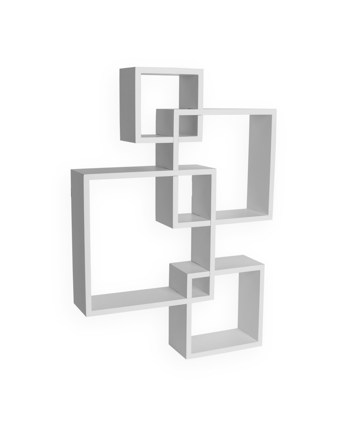 Danya B. Intersecting Cube Shelves - White