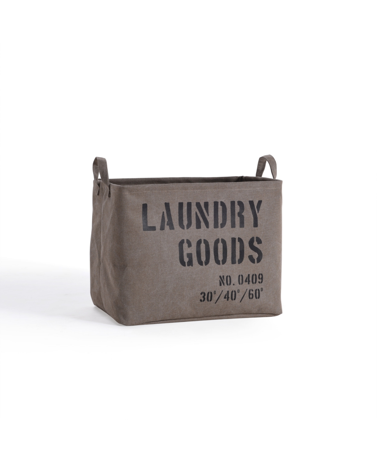 Danya B . Army Canvas Laundry Basket In Olive