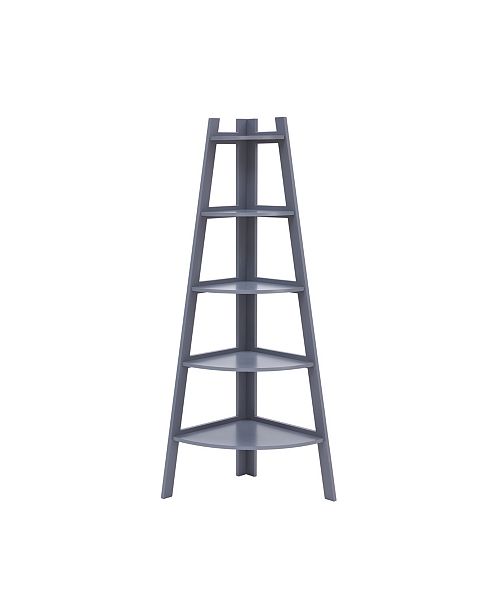 Danya B Decorative 5 Tier A Frame Corner Ladder Display