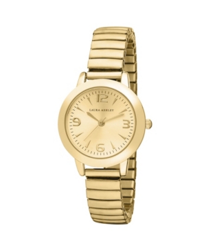 image of Laura Ashley Gold Stretch Bracelet Watch