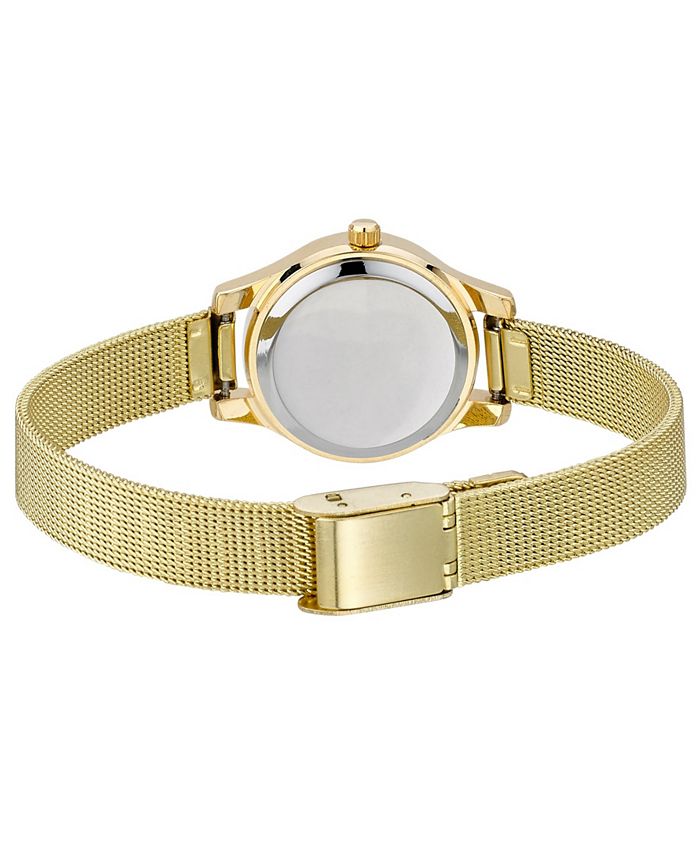 Laura Ashley Mini Gold Mesh Bracelet Watch - Macy's