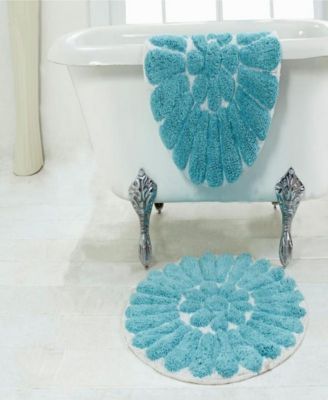 Bursting Flower 2-Pc. Bath Rug Set