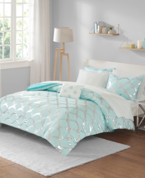 Jla Home Lorna Twin Xl 6 Piece Comforter And Sheet Set Bedding In Aqua