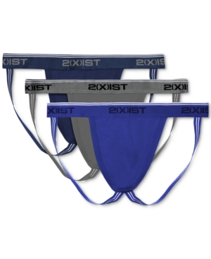 2(x)ist Men's Cotton Stretch Jock Strap 3-Pack