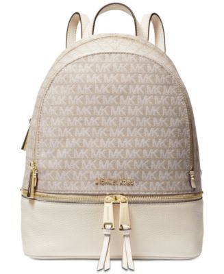 Michael Kors Rhea Jacquard Signature Backpack - Macy's