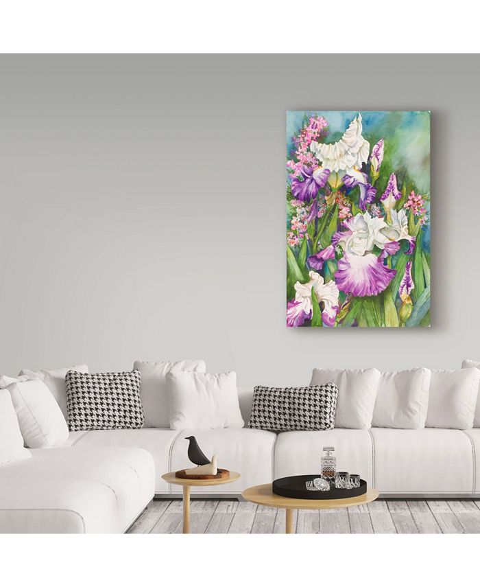 Trademark Global Joanne Porter 'Iris Garden' Canvas Art - 24