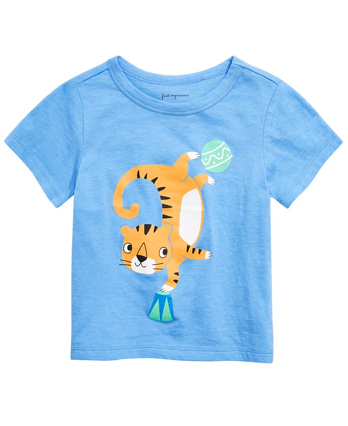 First Impressions Toddler Boys Dancing Tiger T-Shirt, Created for Macy ...