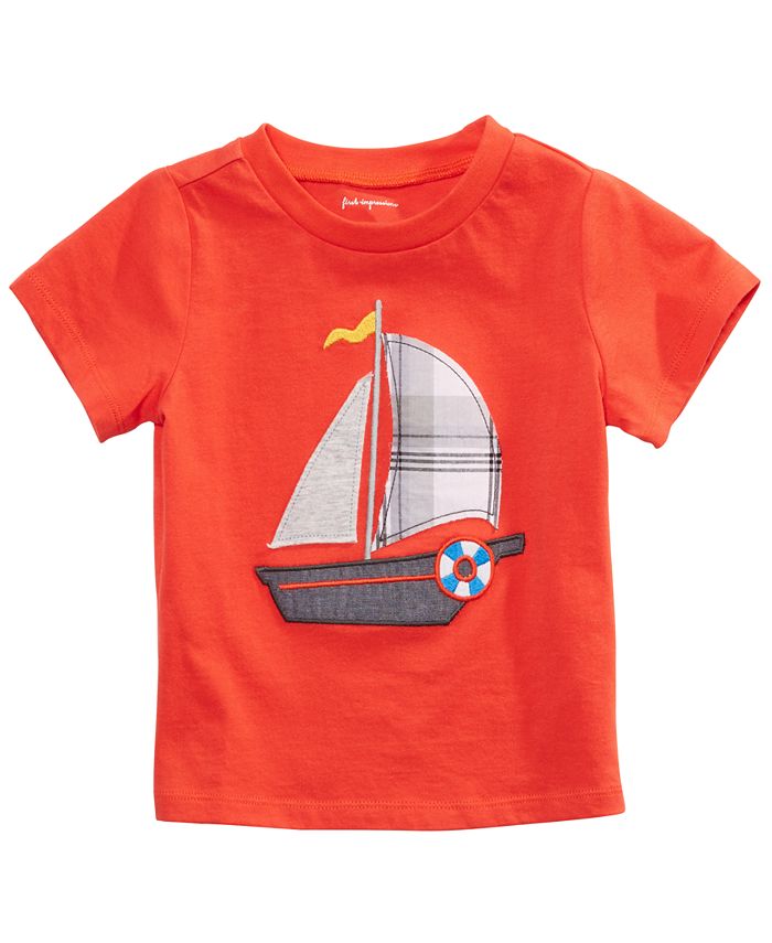 First Impressions Baby Boys Cotton Sailboat T-Shirt, Created for Macy's ...