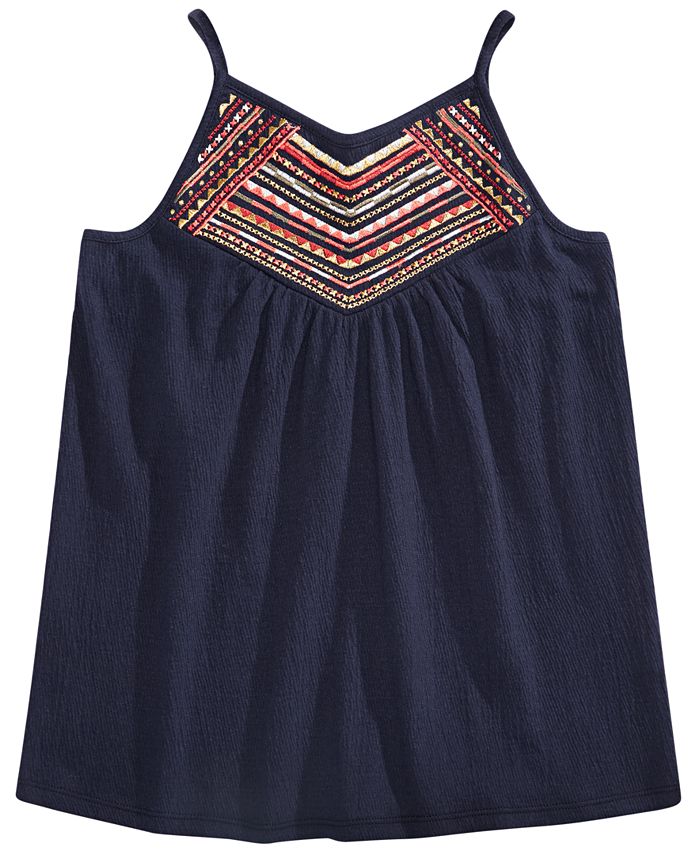 Epic Threads Big Girls Embroidered Tank Top, Created for Macy' s - Macy's