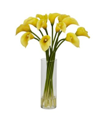 Mini Calla Lily Silk Flower Arrangement