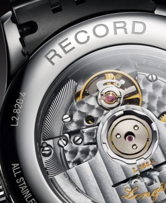 Men's Swiss Automatic Record Collection Stainless Steel Bracelet Watch 40mm