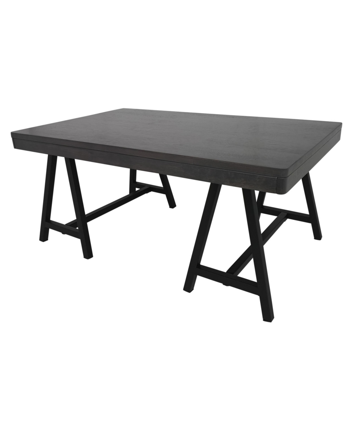 Noble House Hunter Rubberwood Farmhouse Coffee Table In Grey