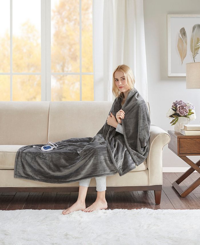 Beautyrest Electric 60" x 70" Plush Throw & Reviews Blankets & Throws