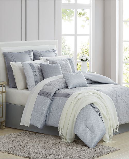 Pem America Closeout Sterling 14 Pc Queen Comforter Set Created For Macy S Reviews Bed In A Bag Bed Bath Macy S
