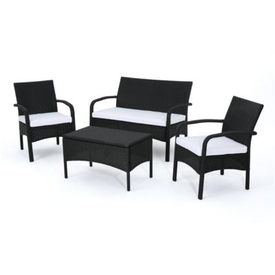 Noble House - Cordoba Outdoor 4pc Seating Set, Quick Ship