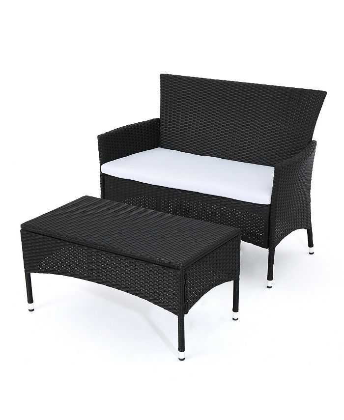Noble House - Malta Outdoor 2pc Wicker Seating Set