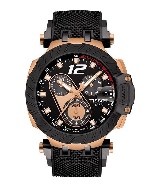 Tissot Men S T Race Motogp 2019 Swiss Chronograph Limited Edition Black Rubber Strap Watch 47 6mm Reviews All Fine Jewelry Jewelry Watches Macy S