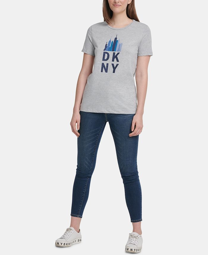 DKNY Skyline-Graphic T-Shirt - Macy's