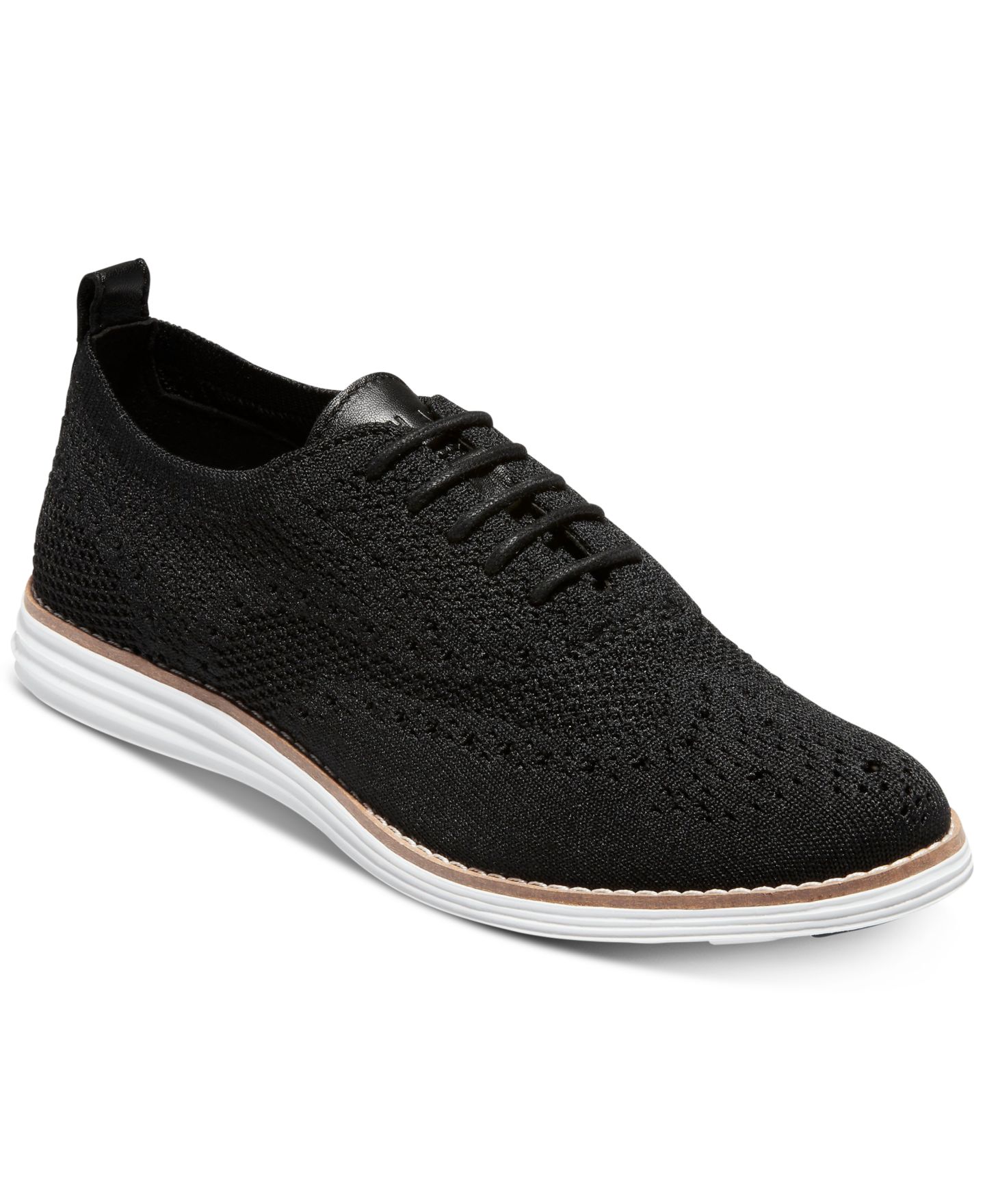 Женские оксфорды Cole Haan ØriginalGrand Stitchlite, цвет: Чёрный / Белый — фото 1