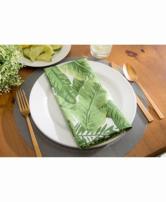 Banana Leaf Print Napkin Set of 6