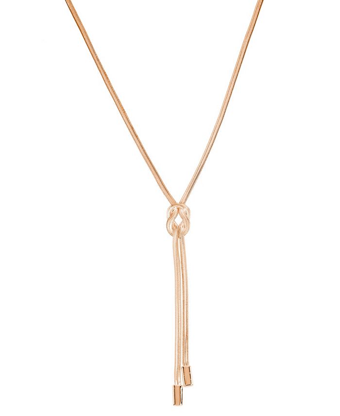 Kenneth Cole New York Knot Y-Shaped Necklace - Macy's