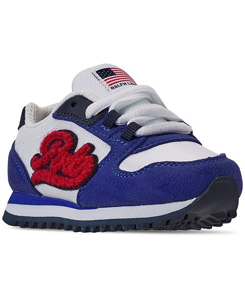 Polo Ralph Lauren Toddler Boys Oryion Script Casual Sneakers From