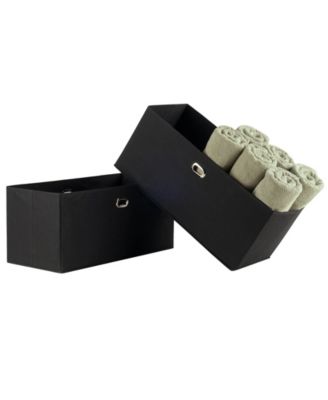 Winsome Torino 2-Pc Set Folding Fabric Baskets