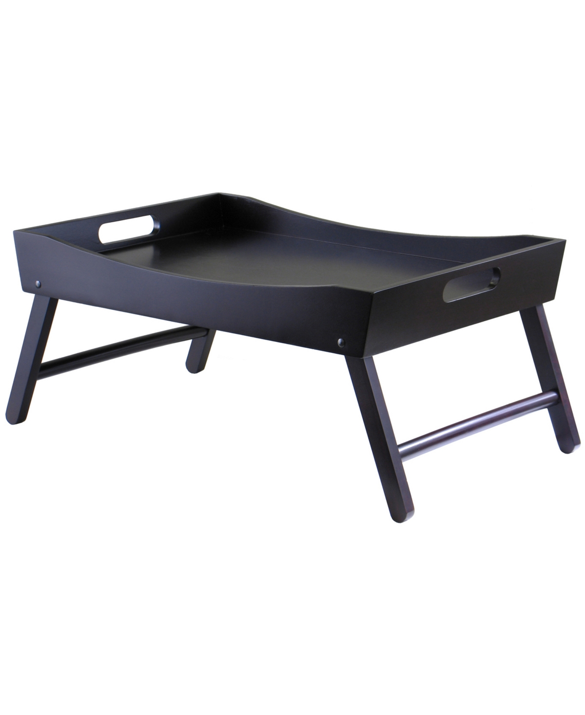 Shop Winsome Benito Bed Tray With Curved Top, Foldable Legs In No Color