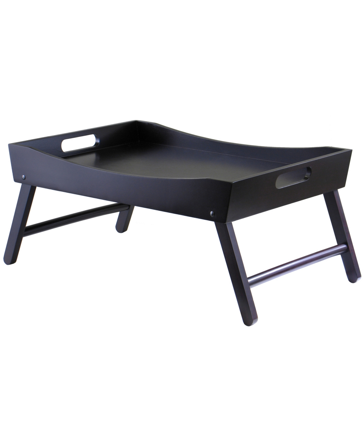 Winsome Benito Bed Tray With Curved Top, Foldable Legs In No Color