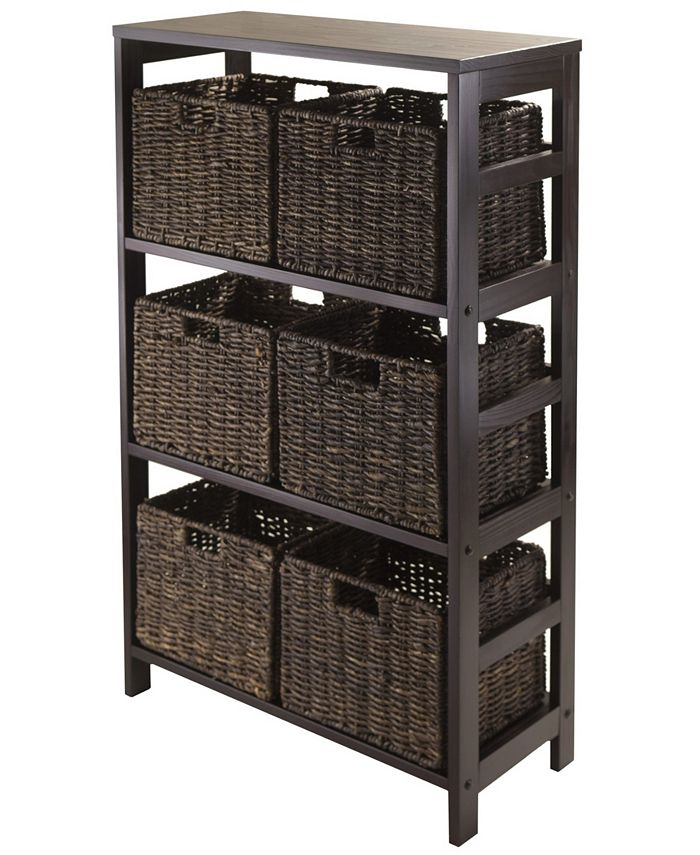 Winsome Granville 7Pc Storage Shelf with 6 Foldable Baskets Macy's