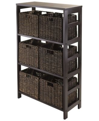 Winsome Granville 7Pc Storage Shelf with 6 Foldable Baskets - Macy's