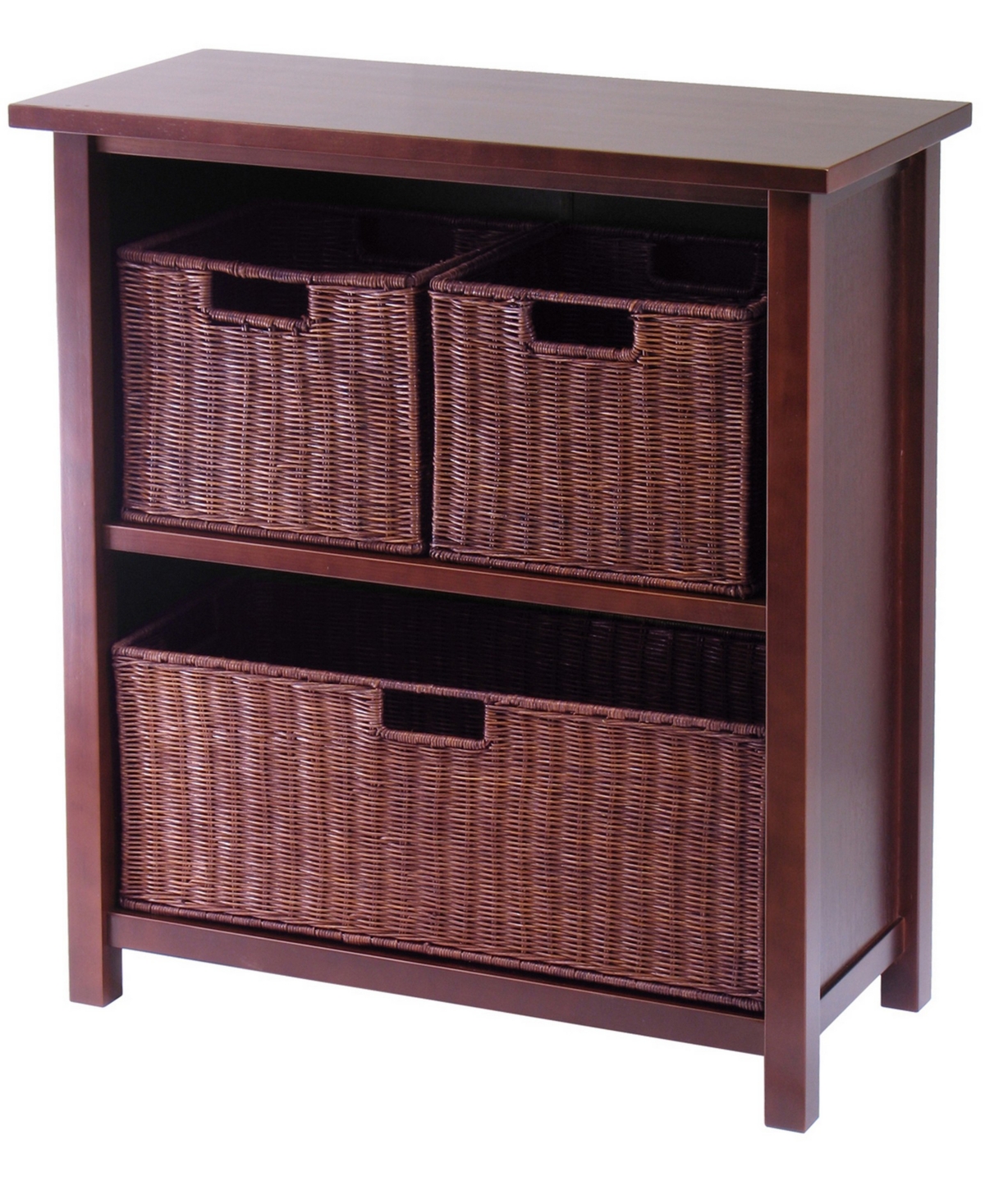 Winsome Milan 4Pc Cabinet-Shelf with 3 Baskets