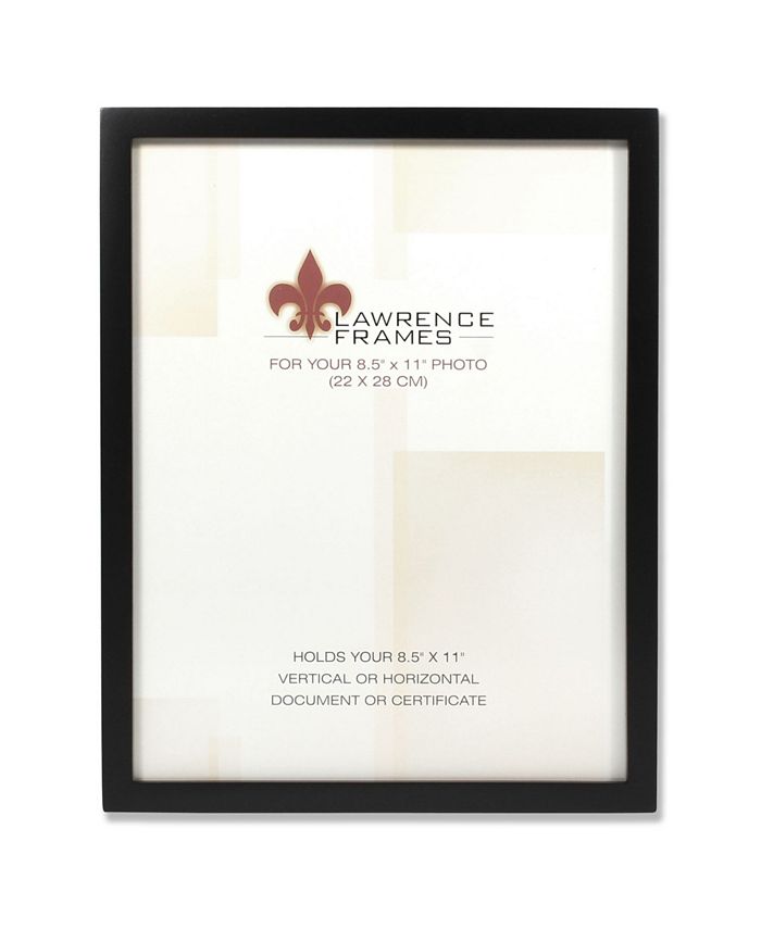 Lawrence Frames Black Wood Certificate Picture Frame Gallery