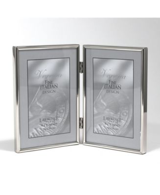 Lawrence Frames Hinged Double Simply Silver Metal Picture Frame - 4