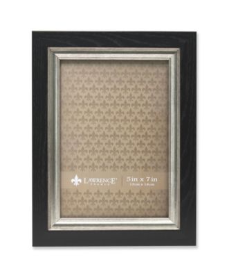 Lawrence Frames Black With Burnished Silver Inner - 5" X 7" - Macy's