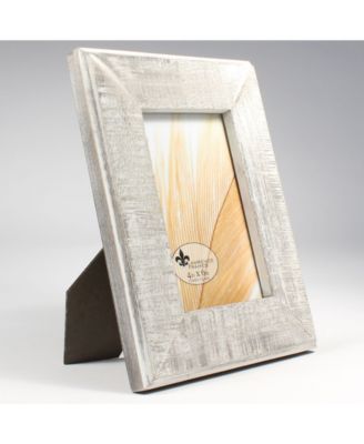 Distressed Gray Wood with White Wash Picture Frame - 4" x 6"