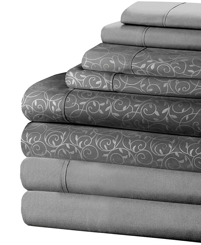 Home Dynamix NY Loft 8Piece King Soft Microfiber MultiSet Sheet Set