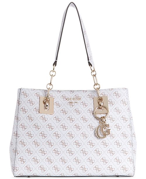 GUESS Logo Rock Girlfriend Satchel & Reviews - Handbags & Accessories ...