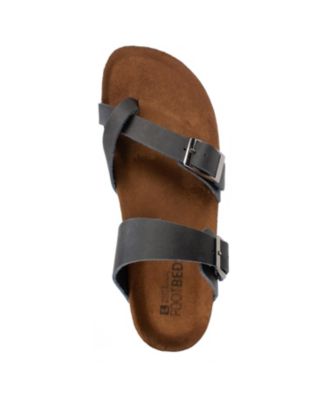 white mountain gracie footbed sandals