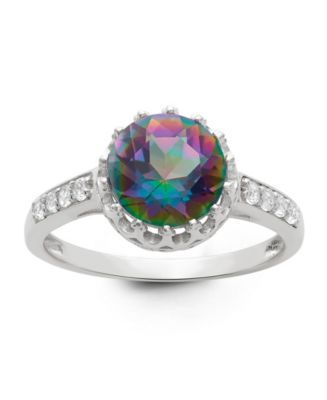 Macy's Sterling Silver Multi Color Ring - Macy's