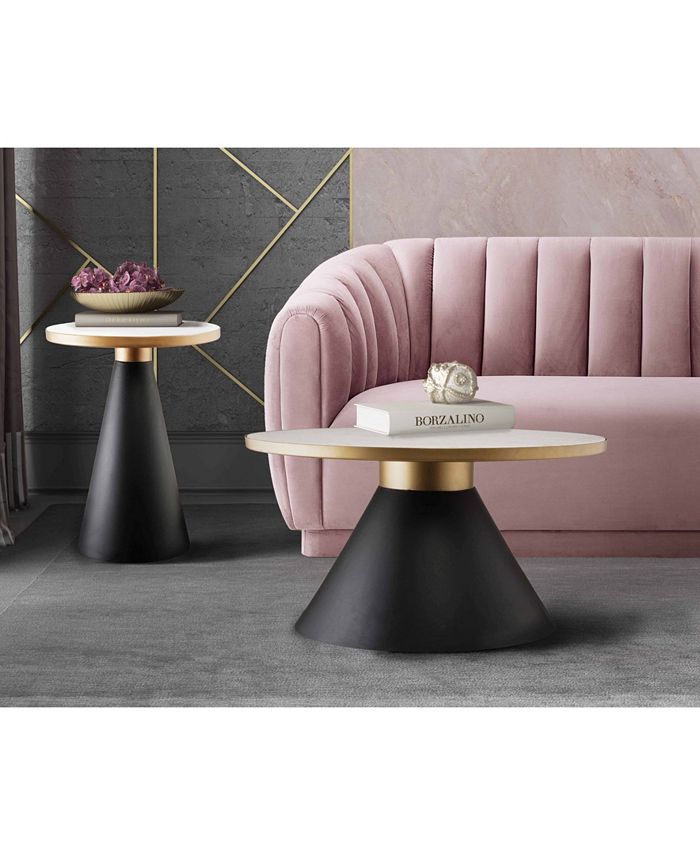 TOV Furniture Richard Marble Side Table Macy's