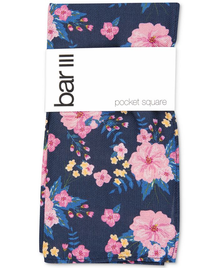 Bar III Men's Floral Pocket Square, Created for Macy's Macy's