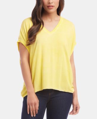 Karen Kane High-Low V-Neck Top 