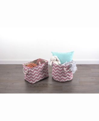 Design Import Storage Bin Chevron, Rectangle