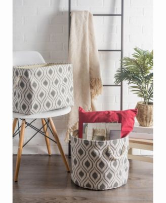 Design Import Storage Bin Ikat, Rectangle